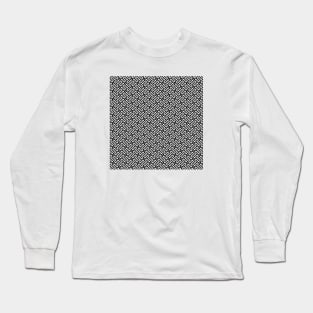 Sayagata - Japanese Traditional Pattern - Black Long Sleeve T-Shirt